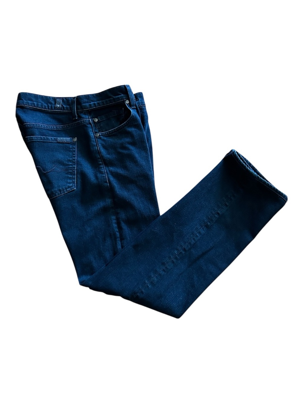 7 For All Mankind Deep Indigo Straight Jeans
